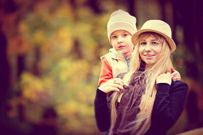 Sohn und Mutter